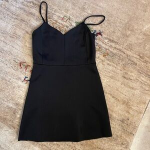 Mango Black Sheath Mini Dress Spaghetti Strap